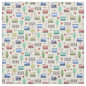 Treinen en spoorwegen stof (Swatch)