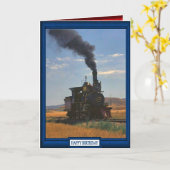 Treinen en sporen - Stomen over de vlakte Kaart (Gele Bloem)