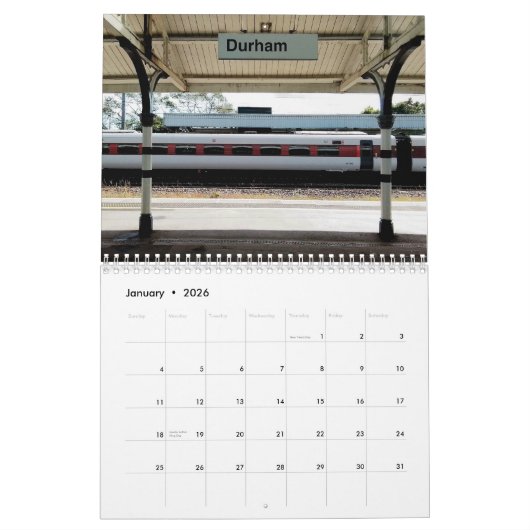 Treinen en stations kalender (Jan 2026)