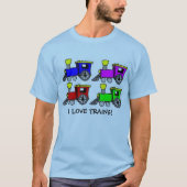 treinen, IK HOU VAN TRAINEN! T-shirt (Voorkant)