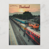 Treinen in Chachoengsao Thailand Briefkaart (Voorkant)