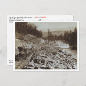 Treinen langs de Truckee Briefkaart (Voorkant / Achterkant)