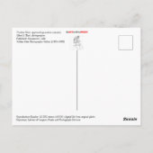 Treinen langs de Truckee Briefkaart (Achterkant)