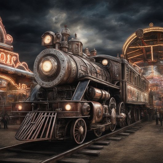 Treinen Locomotief Stoommachine Stropdas