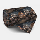 Treinen Locomotief Stoommachine Stropdas (Opgerold)