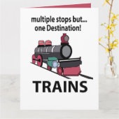 Treinen meerdere haltes maar één bestemming treine kaart (Gele Bloem)