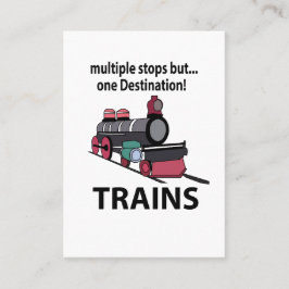Treinen meerdere haltes maar één bestemming treine visitekaartje