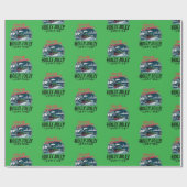  treinen met kerst cadeaupapier (Vlak)