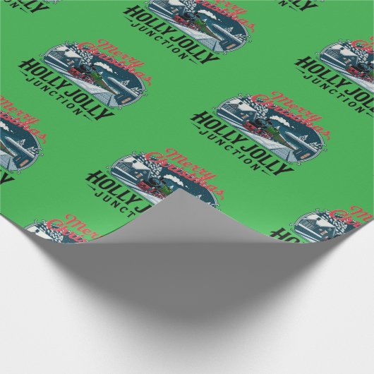 treinen met kerst cadeaupapier (Hoek)