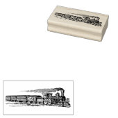 treinen met kunststempel rubberstempel (Gestempeld)