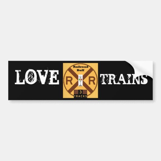 Treinen Mogen Bestaan Bumpersticker (Voorkant)