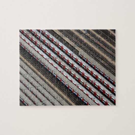 Treinen onmogelijk legpuzzel (Horizontaal)