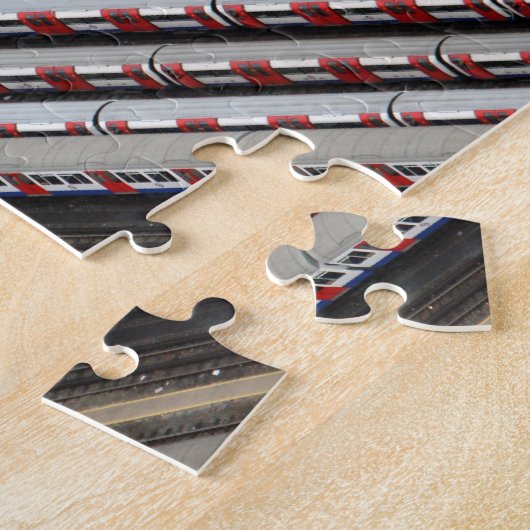 Treinen onmogelijk legpuzzel (Zijkant)