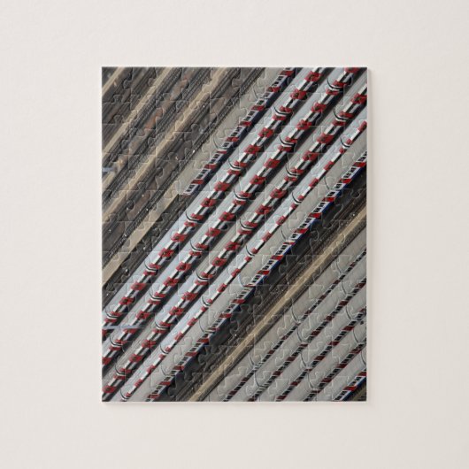 Treinen onmogelijk legpuzzel (Verticaal)