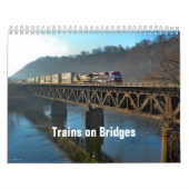 Treinen op de agenda van bruggen kalender (Hoes)