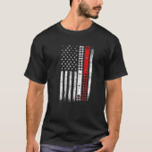 Treinen op spoorstaven - amerikaans model voor loc t-shirt (Voorkant)