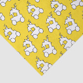 Treinen op Yellow Tissuepapier (Detail)