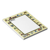 Treinen, platen en profielen, van automobielen notitieblok (Schuin)