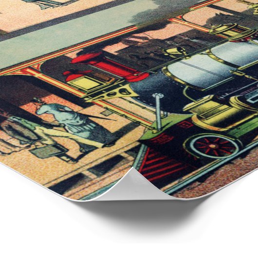  treinen poster (Hoek)