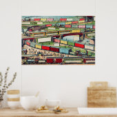  treinen poster (Keuken)