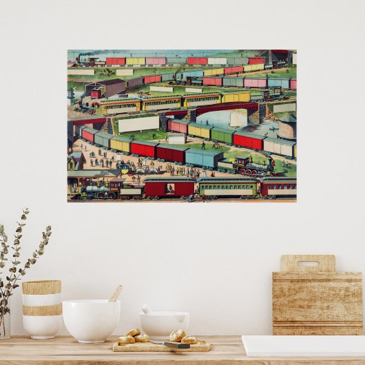  treinen poster (Keuken)