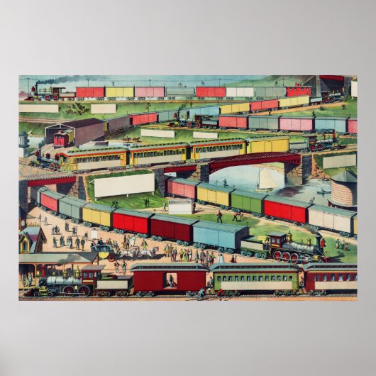  treinen poster (Voorkant)