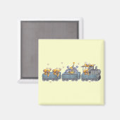 Treinen & Teddyberen Magneet (Voorkant / Achterkant)