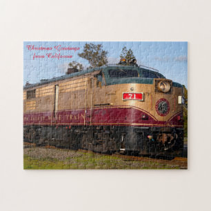 Treinen van Californië.  Legpuzzel