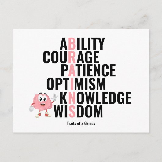 Treinen van een Genius Briefkaart (Voorkant)
