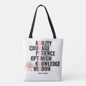 Treinen van een Genius Tote Bag (Achterkant)