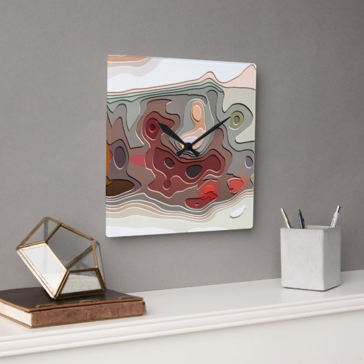 TREINEN VIERKANTE KLOK (Kantoor)