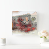 TREINEN VIERKANTE KLOK (Huis)