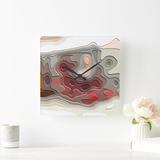 TREINEN VIERKANTE KLOK (Huis)