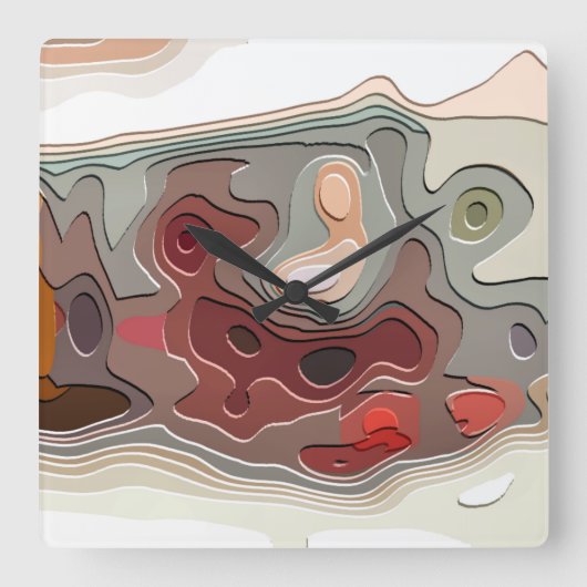 TREINEN VIERKANTE KLOK (Voorkant)