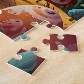 Treinen, vliegtuigen en onderzees avontuur legpuzzel (Zijkant)