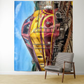  treinen voor de locomotief wandkleed (In situ)