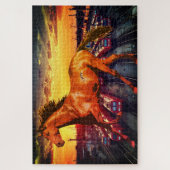 Treinen voor paarden legpuzzel (Verticaal)