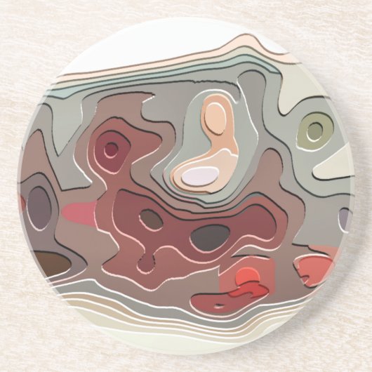 TREINEN ZANDSTEEN ONDERZETTER (Voorkant)