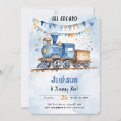 Treinfeestje 5e verjaardag kaart (Voorkant)