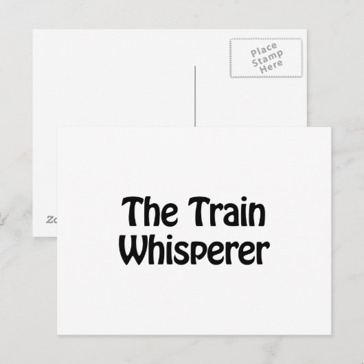 treinfluisteraar briefkaart (Voorkant / Achterkant)