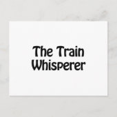 treinfluisteraar briefkaart (Voorkant)
