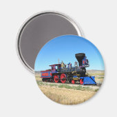 Treinfoto van de locomotiefstoommotor magneet (Voorkant / Achterkant)