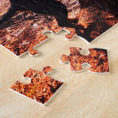 Treing Black & Tan Coonhounds op de rivier Legpuzzel (Zijkant)