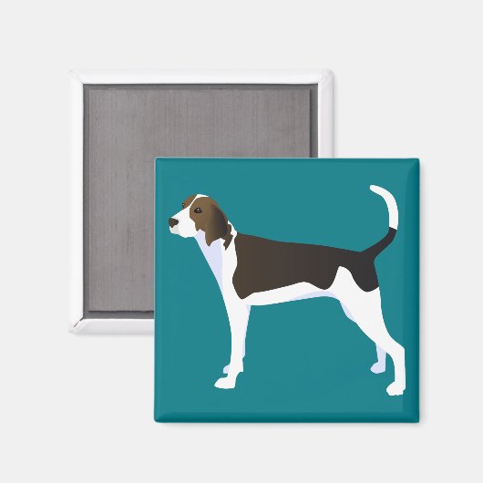Treing Walker Coonhound Basic Breed Magneet (Voorkant / Achterkant)
