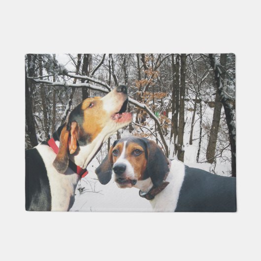 Treing Walker Coonhound door Mat (Voorkant)