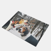 Treing Walker Coonhound door Mat (Schuin)