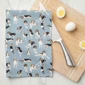 Treing Walker Coonhound Kitchen Towel Theedoek (Quarter Fold)