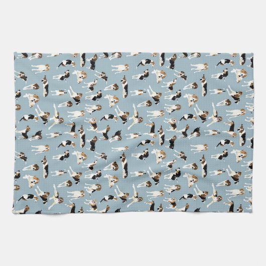 Treing Walker Coonhound Kitchen Towel Theedoek (Horizontaal)