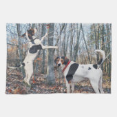 Treing Walker Coonhound Kitchen Towel Theedoek (Horizontaal)