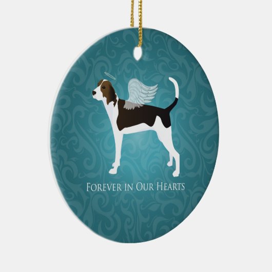 Treing Walker Coonhound Pet Memorial Angel Dog Keramisch Ornament (Rechts)